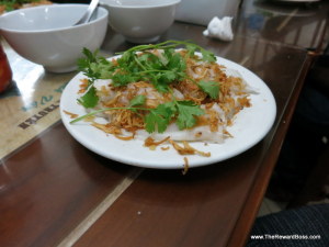 steam rolled rice pancake - Hanoi Food Tour