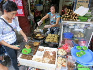 Hanoi Vietnam Food On Foot - worm pancakes