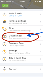 coupon code entry