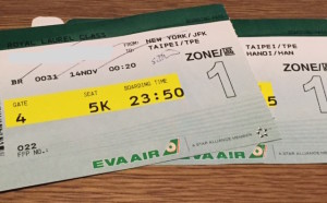 EVA Air JFK - TPE - HAN
