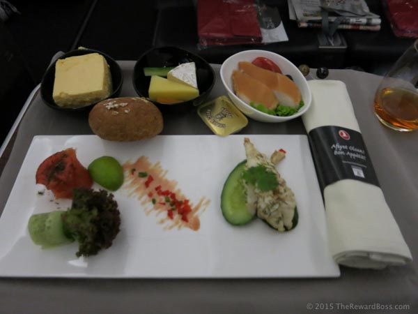 Turkish Airlines Maldives - Istanbul Business Class Appetizer