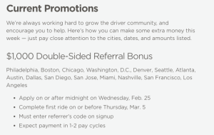 $1000 Bonus For New Lyft Drivers