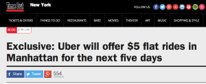 Uber $5 Flat Rides