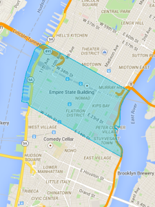 UberEats NYC Coverage Area