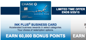 Chase Ink Plus 60,000 Bonus Small Business Week
