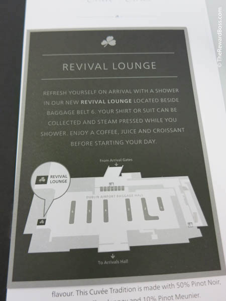 Aer Lingus New Business Class DUB Revival Lounge