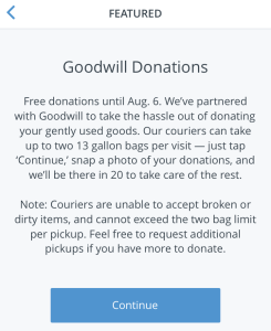 Shyp Goodwill Donations