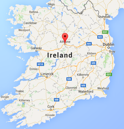 Athlone Ireland Map