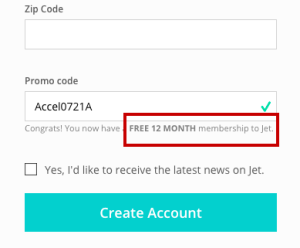 Jet.com free 1 year membership