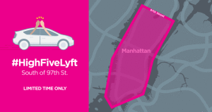 Lyft Line $5 NYC Coverage Map