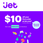 Jet.com $10 Off First Order Promo Code