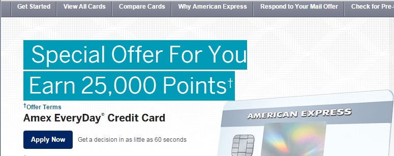 American Express EveryDay 25000