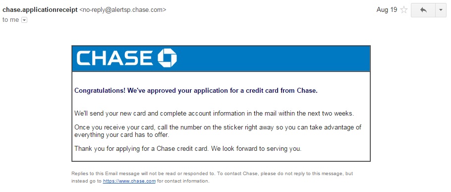 Chase Approval - Chase Application Status Check
