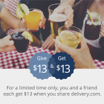 $13 off Delivery.com $13 Refer a Friend