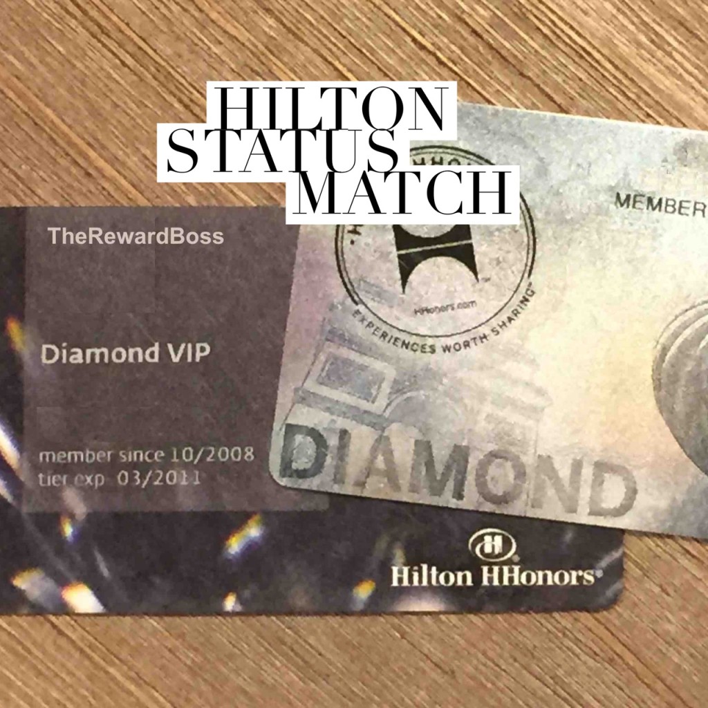 hilton status match - diamond VIP