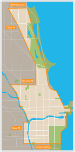 Via Chicago Map - Coverage