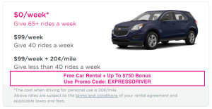 Lyft Express Drive Free Car Rental Promo Code EXPRESSDRIVER