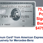 75k Sign Up Bonus - Amex Platinum Mercedes Benz American Express 75,000