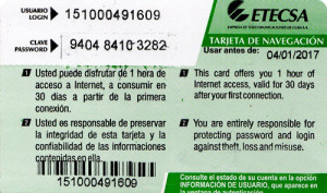ETECSA Wifi Card