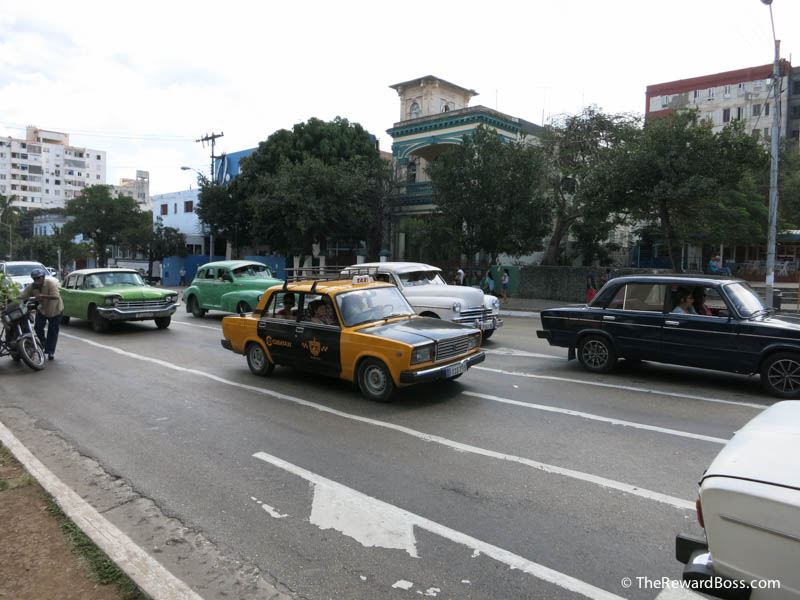 Havana Cuba Yellow Taxi Cuba Transportation