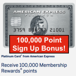 100,000 American Express Platinum Sign Up Bonus