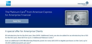 American Express Ameriprise Platinum