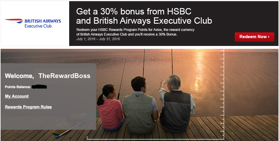 30% Avios Transfer Bonus HSBC