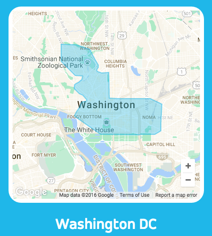 Via Washington DC Coverage Map