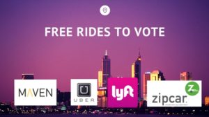 go vote - free rides lyft uber