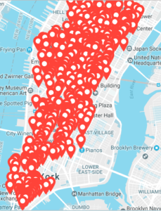 MealPal Coverage Map - New York