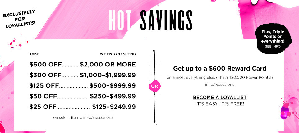 Up To $600 Gift Card With Bloomingdale's Purchase of $2000 (or $300/$1000)  Loyalist's - The Reward Boss