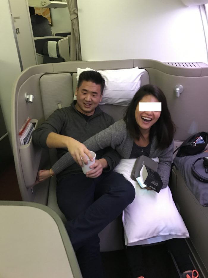 Cathay Pacific First Class Experience - CX486 (HKG-JFK) 2 people
