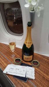 Cathay Pacific First Class Experience - CX486 (HKG-JFK) Champagne