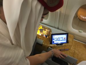 Emirates First Class Seat functions