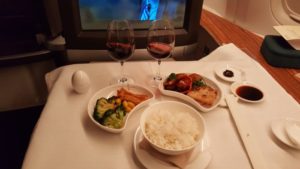 Cathay Pacific First Class Experience - CX486 (HKG-JFK) meal