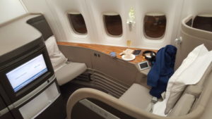 Cathay Pacific First Class Experience - CX486 (HKG-JFK) Seat