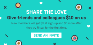 Ritual App refer a friend