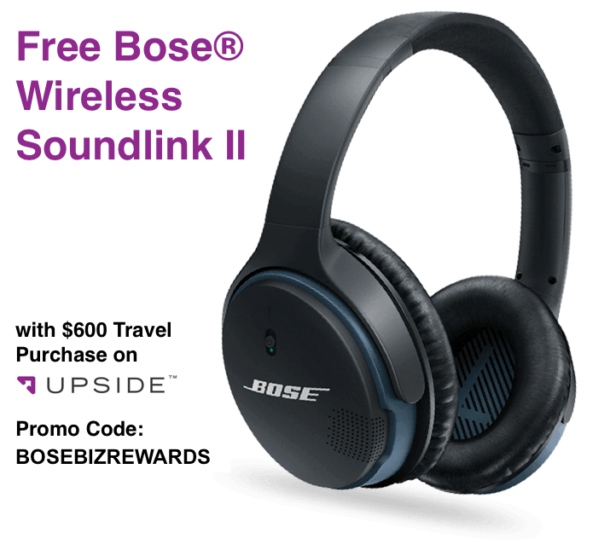 Free Bose Soundlink II Wireless Headphones w/ 600 Travel