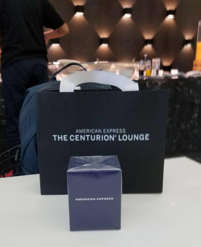 Hong Kong Amex Centurion Lounge - gift