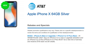 Costco AT&T iPhone X Buy One Get One Free iPhone 8