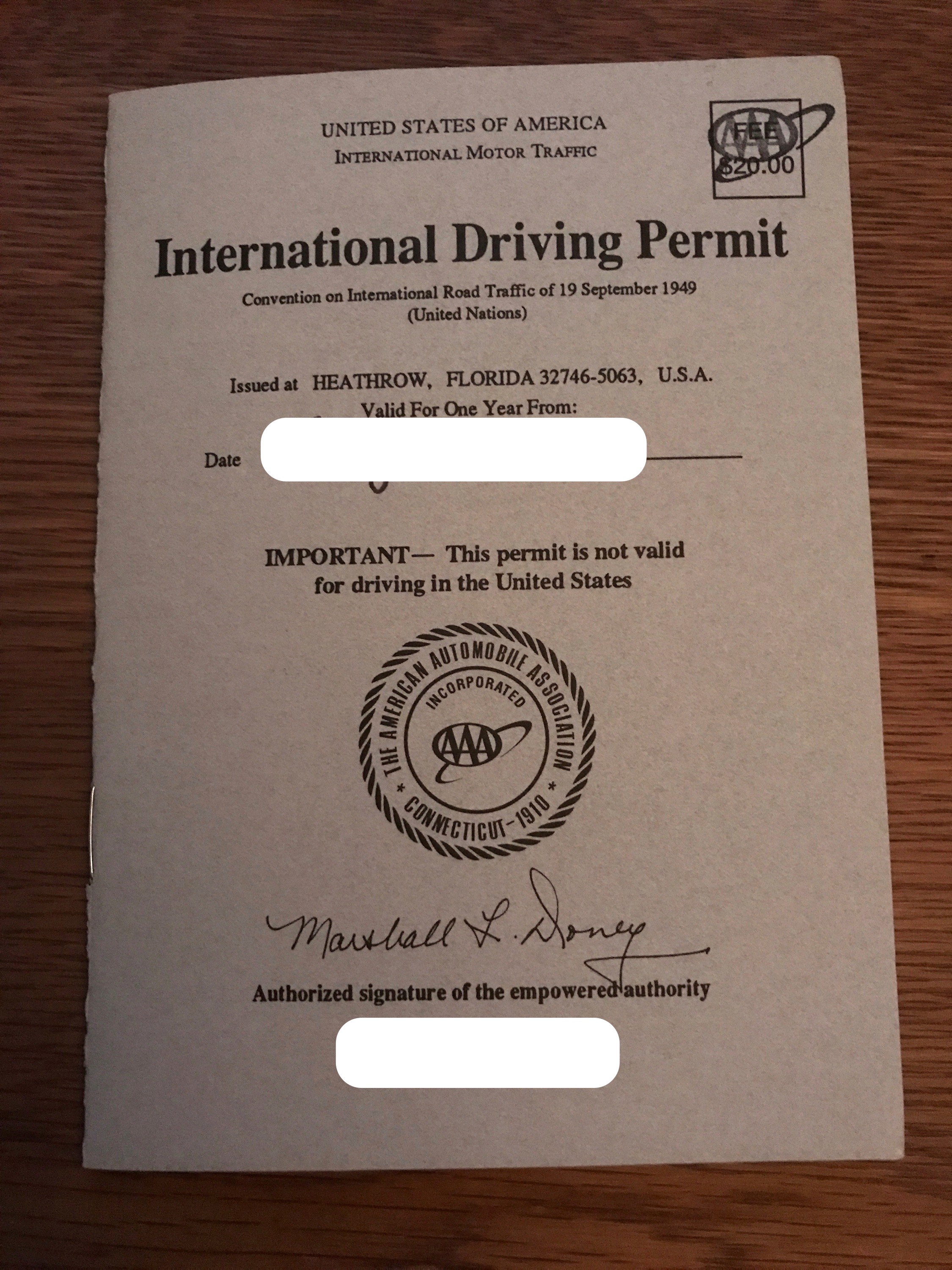 Aaa International Drivers License Alaska