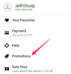 UberEats Promotions