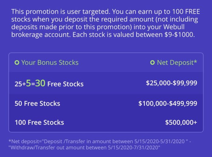 Webull up to 100 free stocks